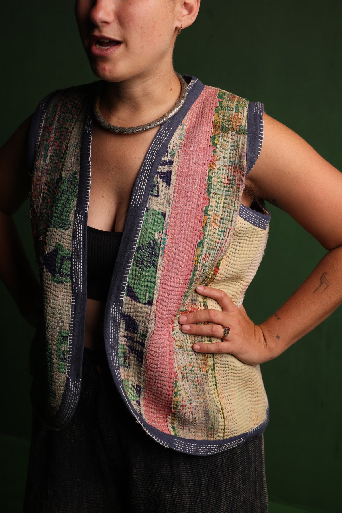 Kantha Vest